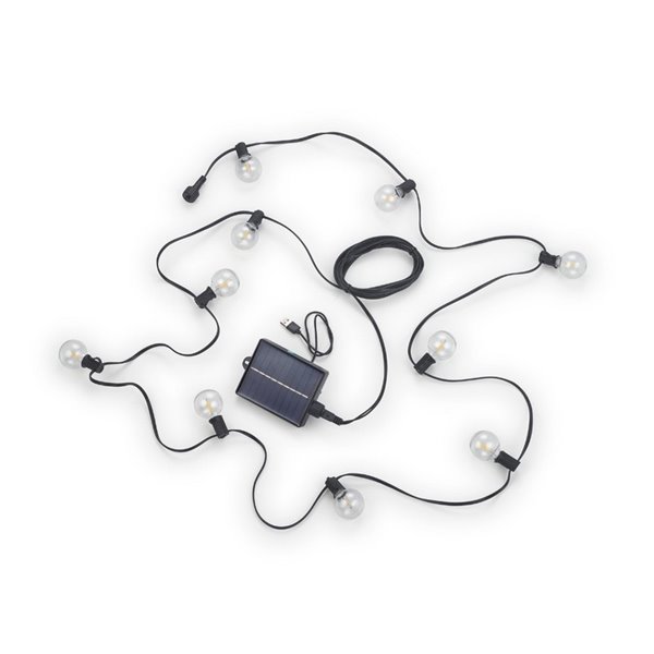 Guirnalda de luces para exterior 5 metros largo MOOD 10 bombillas incl. 10x E12, 0,5W 10x 30lm, 2700K IP44