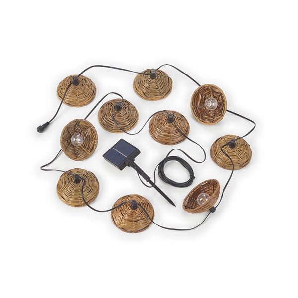 Luzes de corda para ambientes externos MOOD, 10 lâmpadas incl. 10x E12, 0,5 W 10x 30 lm, 2700 K IP44