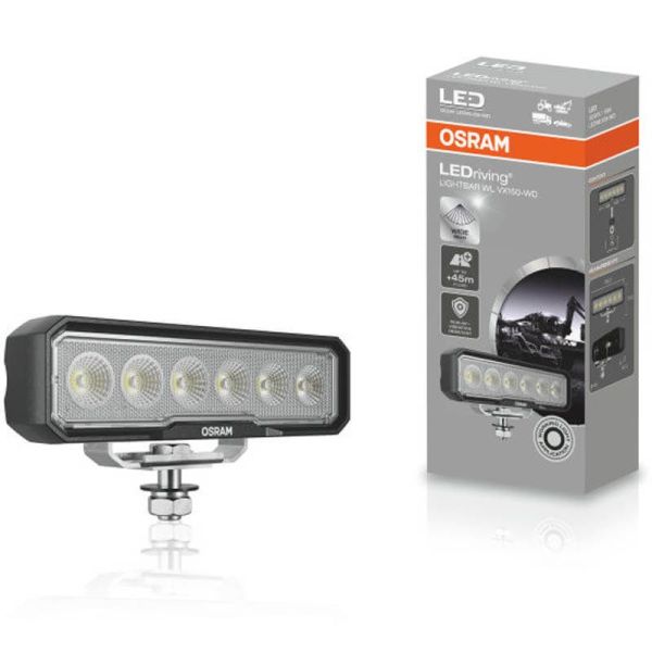 Barra LED rectangular 1.500Lm 15W 12V 24V ECE R10 VX150-WD LEDWL109-WD 4062172355209 Osram