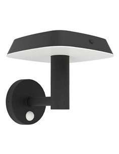 Aplique solar LED con sensor de movimiento DREOLI, extrerior 8,5W 3000K, IP44