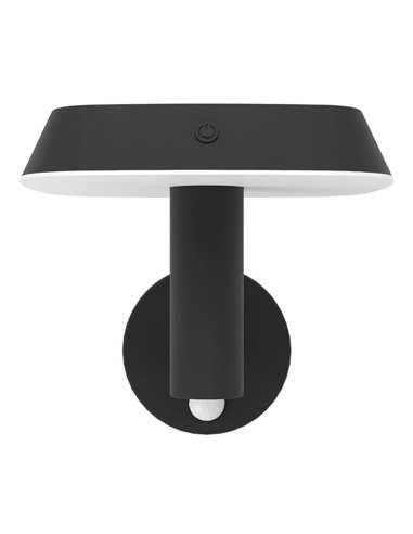 Aplique solar LED con sensor de movimiento DREOLI, extrerior 8,5W 3000K, IP44