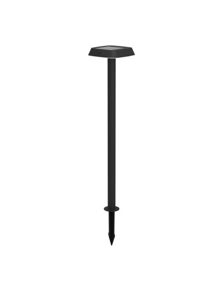 Baliza solar LED con pico al suelo y sensor de movimiento DREOLI, 8,5W 3000K, IP44
