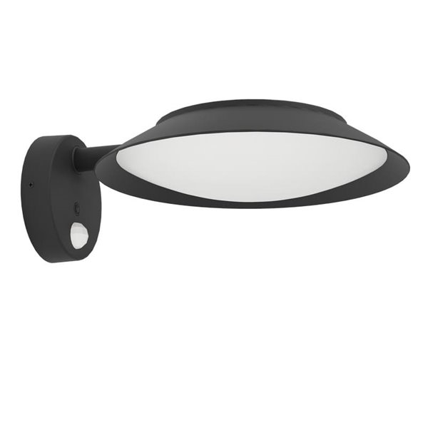 Lámpara de pared solar LED con sensor de movimiento CERRISI, exterior 7W 3000K, IP44