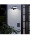 Lámpara de pared solar LED con sensor de movimiento CERRISI, exterior 7W 3000K, IP44