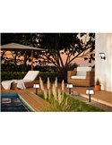 Aplique de pared solar LED cilíndrico con sensor de movimiento ALTILIA, 7W 800LM 3000K, IP44