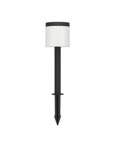 Baliza LED solar corta con pico al suelo y sensor de movimiento PANTETE, cilíndrico 7,5W 830LM 3000K, IP44