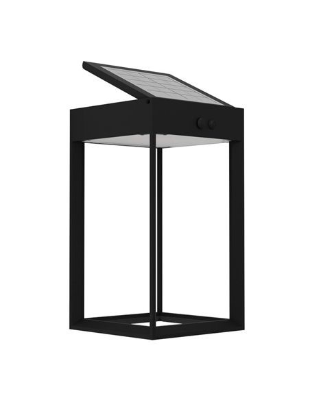 Luminária de parede solar LED retangular SUZZARA com sensor de movimento, minimalista, 6,5 W, 800 LM, 4000 K, IP44