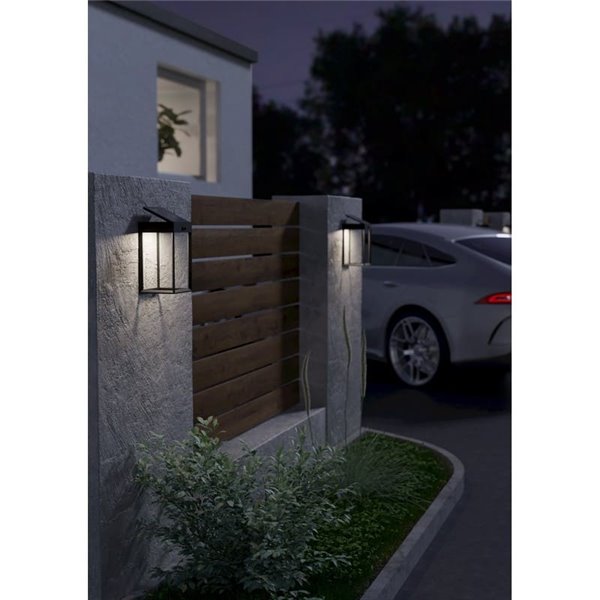 Aplique LED solar rectangular con sensor de movimiento SUZZARA, minimalista, 6,5W 800LM 4000K, IP44