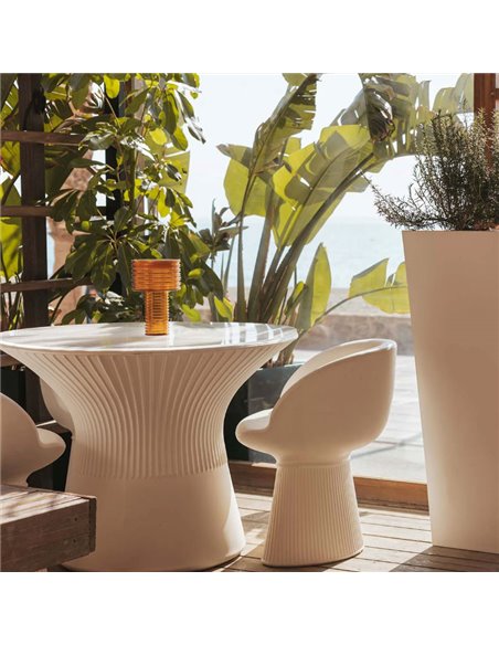 Candeeiro de mesa LED AMBER SOLAR, luz quente, 2 intensidades com bateria recarregável e painel solar - exterior/interior