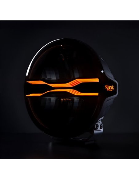 Phare avant LED DRAGON DRIVE 9" FOR9T, blanc et ambre, 6 500 K, 9 300 lm, portée 586 m, IP67