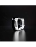 Luz de posición LED blanca FOR9T SCALE, diseño lineal innovador, 3,5W, 6000K, cable, 116,5x54x22 mm