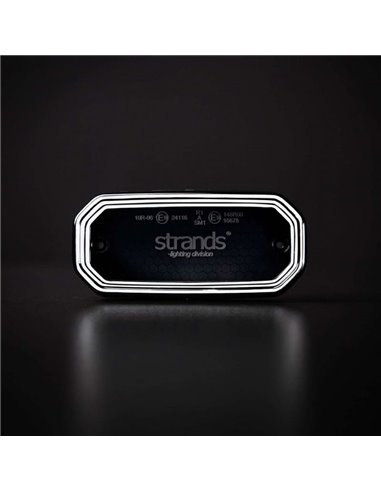 Feu de position LED blanc FOR9T SCALE, design linéaire innovant, 3,5 W, 6 000 K, câble, 116,5 x 54 x 22 mm