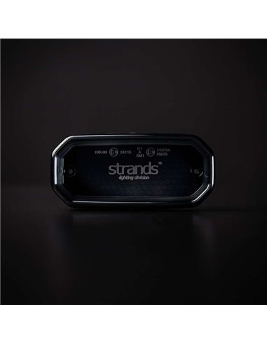 Luz lateral LED âmbar FOR9T SCALE, design linear inovador, 3,5 W, 6000 K, cabo, 116,5 x 54 x 22 mm