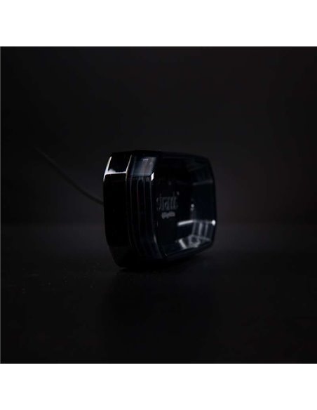Luz trasera LED rojo FOR9T SCALE, diseño lineal innovador, 3,5W, 6000K, cable, 116,5x54x22 mm