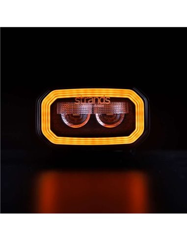 Luz de trabalho LED antirreflexo FOR9T de 31 W, 1400 lm, 6500 K, alcance de 48 m, IP69K