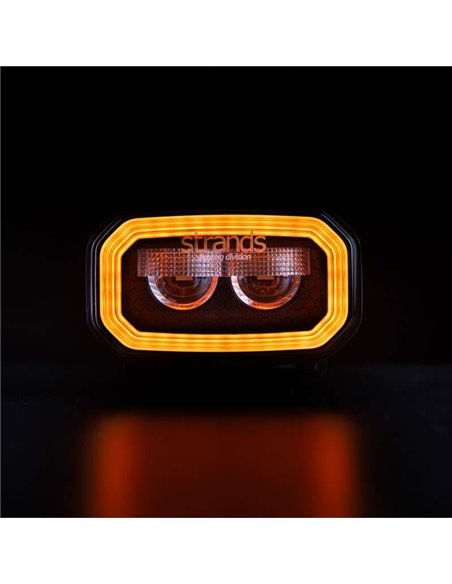 Projecteur de travail LED FOR9T 31 W antireflet, 1 400 lm, 6 500 K, portée de 48 m, IP69K