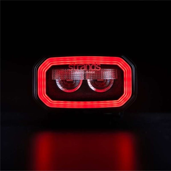 Luz de trabalho LED antirreflexo FOR9T de 31 W, 1400 lm, 6500 K, alcance de 48 m, IP69K