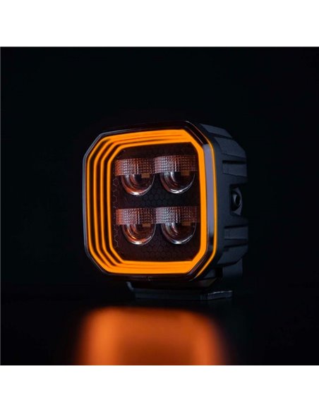 Luz LED de trabajo antideslumbrante 78W FOR9T NO-GLARE, 3220Lm, 6500K, alcance 65m, IP69K