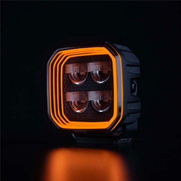 Luz de trabalho LED antirreflexo FOR9T de 78 W, 3220 lm, 6500 K, alcance de 65 m, IP69K