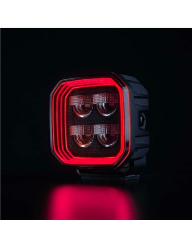 Projecteur de travail LED FOR9T 78 W antireflet, 3 220 lm, 6 500 K, portée de 65 m, IP69K