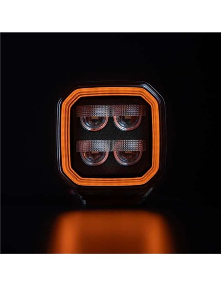 Luz LED de trabajo antideslumbrante 78W FOR9T NO-GLARE, 3220Lm, 6500K, alcance 65m, IP69K