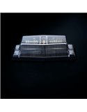 Luz LED de posición blanca y ámbar con luz de advertencia plata IZE LED DOUBLE BURNER, 8,5W, IP69K