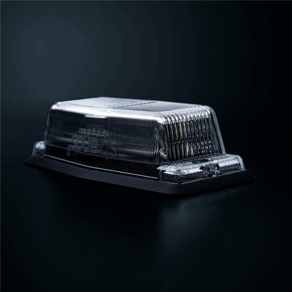 Luz LED de posición blanca y ámbar con luz de advertencia plata IZE LED DOUBLE BURNER, 8,5W, IP69K