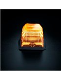 Luz LED de posición blanca y ámbar con luz de advertencia plata IZE LED DOUBLE BURNER, 8,5W, IP69K