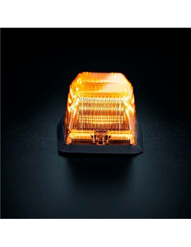 Luz LED de posición blanca y ámbar con luz de advertencia plata IZE LED DOUBLE BURNER, 8,5W, IP69K