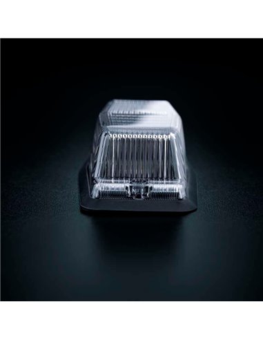 Luz de posição LED branca e âmbar com luz de advertência prateada IZE LED QUEIMADOR DUPLO, 8,5 W, IP69K