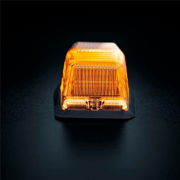 Luz LED de posición blanca y ámbar con luz de advertencia plata IZE LED DOUBLE BURNER, 8,5W, IP69K