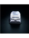 Luz LED de posición blanca y ámbar con luz de advertencia plata IZE LED DOUBLE BURNER, 8,5W, IP69K