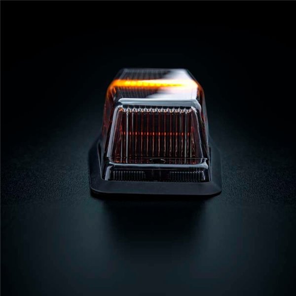 Feu de position LED blanc et ambre avec voyant d'avertissement noir IZE LED DOUBLE BURNER, 8,5 W, IP69K