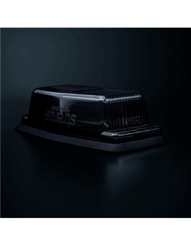 Luz LED de posición blanca y ámbar con luz de advertencia negro IZE LED DOUBLE BURNER, 8,5W, IP69K