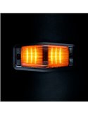 Luz LED de posición blanca y ámbar con luz de advertencia negro IZE LED DOUBLE BURNER, 8,5W, IP69K