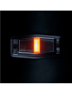 Luz LED de posición blanca y ámbar con luz de advertencia negro IZE LED DOUBLE BURNER, 8,5W, IP69K 2