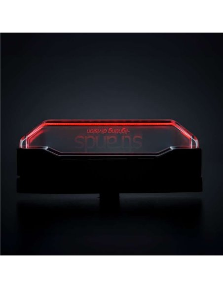 Luz de posición LED roja FIREFLY SEE ME, tecnología flotante, 15W, 102x23x42,5mm, IP67