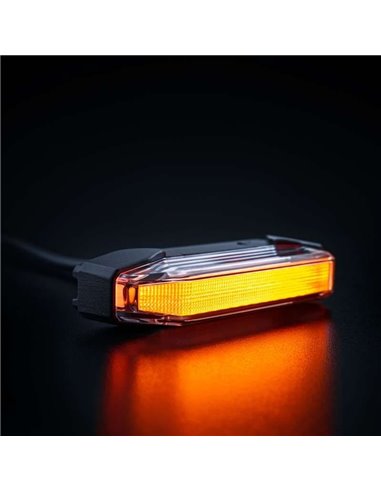 Luz lateral LED âmbar FIREFLY SEE ME, tecnologia flutuante, 1W, 102x23x42,5mm, IP67