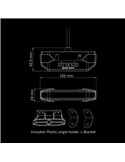 Luz lateral LED ámbar FIREFLY SEE ME, tecnología flotante, 1W, 102x23x42,5mm, IP67