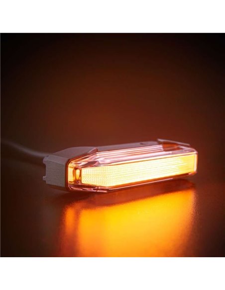 Luces de advertencia LED naranjas FIREFLY SEE ME, 145W, con tecnología flotante, 102x23x42,5mm, IP67