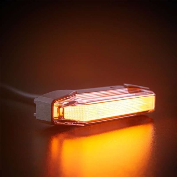 Luces de advertencia LED naranjas FIREFLY SEE ME, 145W, con tecnología flotante, 102x23x42,5mm, IP67