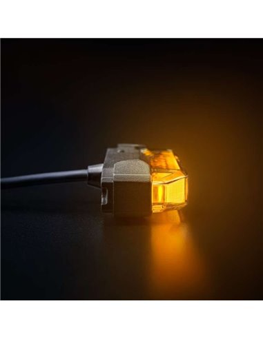Luces de advertencia LED naranjas FIREFLY SEE ME, 145W, con tecnología flotante, 102x23x42,5mm, IP67
