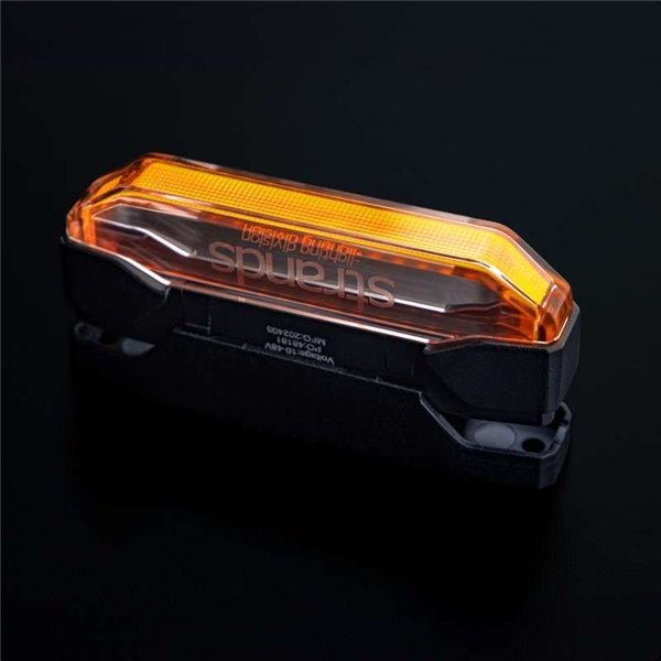 Luzes de advertência LED laranja Firefly See Me 145 W com tecnologia flutuante, 102 x 23 x 42,5 mm, IP67