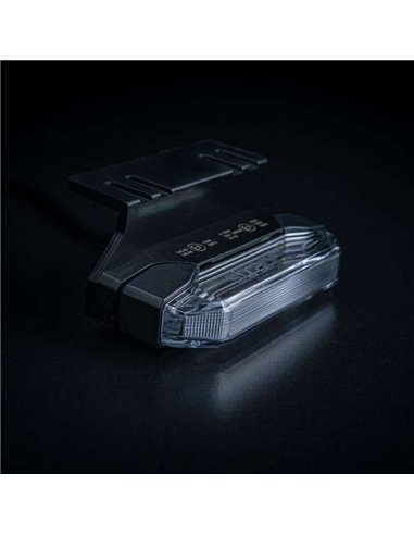 Luz de posição LED dupla FIREFLY SEE ME: branca/âmbar, tecnologia flutuante, 2 W, 102 x 23 x 42,5 mm, IP67