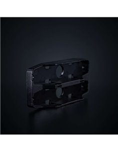Soporte doble para luces de posición FIREFLY SEE ME, poilicarbonato negro 102x48x19 mm