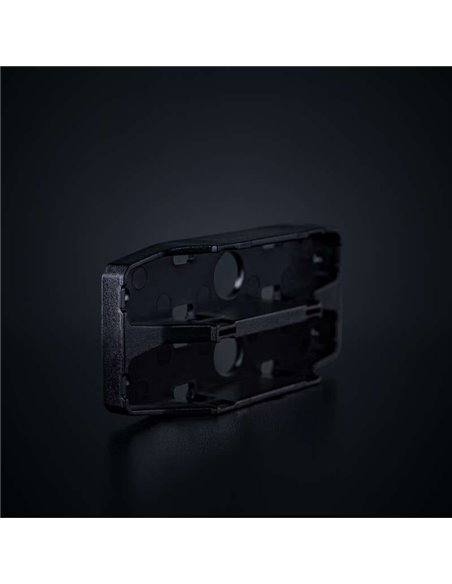 Support double pour feux de position FIREFLY SEE ME, polycarbonate noir 102x48x19 mm