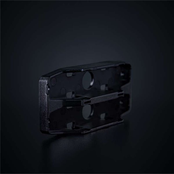 Support double pour feux de position FIREFLY SEE ME, polycarbonate noir 102x48x19 mm