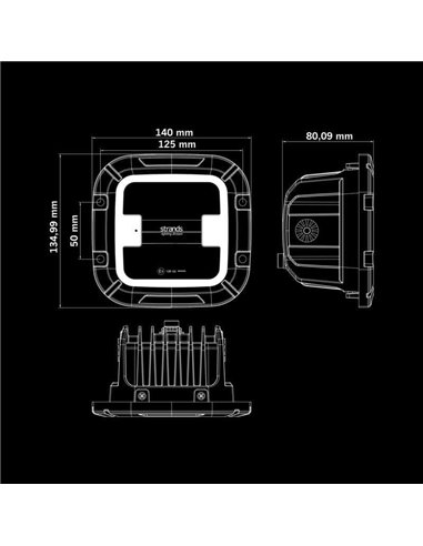 Lampe de travail LED chauffante SIBERIA XP HEAT pour climats froids, 70 W, 370 lm, 5 700 K, portée de 68 m