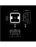 Luz de trabajo LED calefactada SIBERIA XP HEAT para climas fríos, 70W 370Lm 5700K, alcance 68m