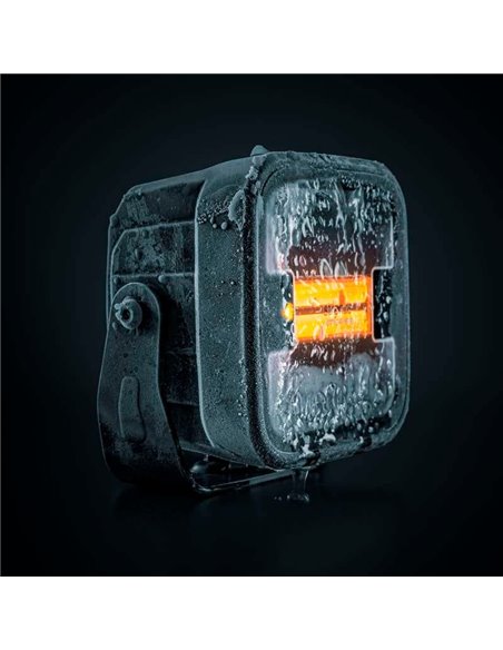 Luz de trabajo LED calefactada SIBERIA XP HEAT para climas fríos, 70W 370Lm 5700K, alcance 68m